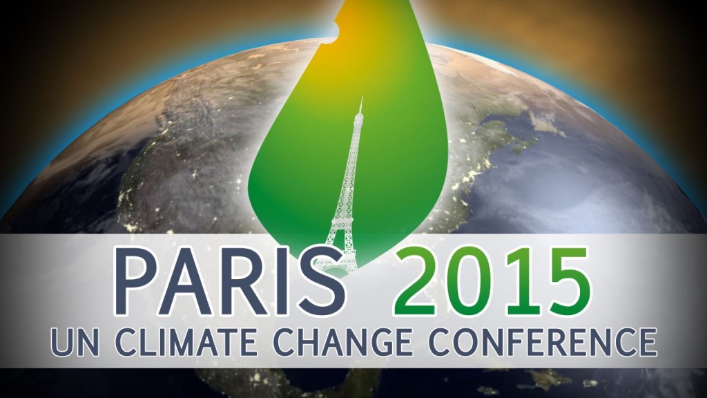 1 pav. Paryžiaus klimato kaitos susitarimo konferencija. Šaltinis http://www.bankersadda.com/2016/04/all-about-paris-climate-agreement.html