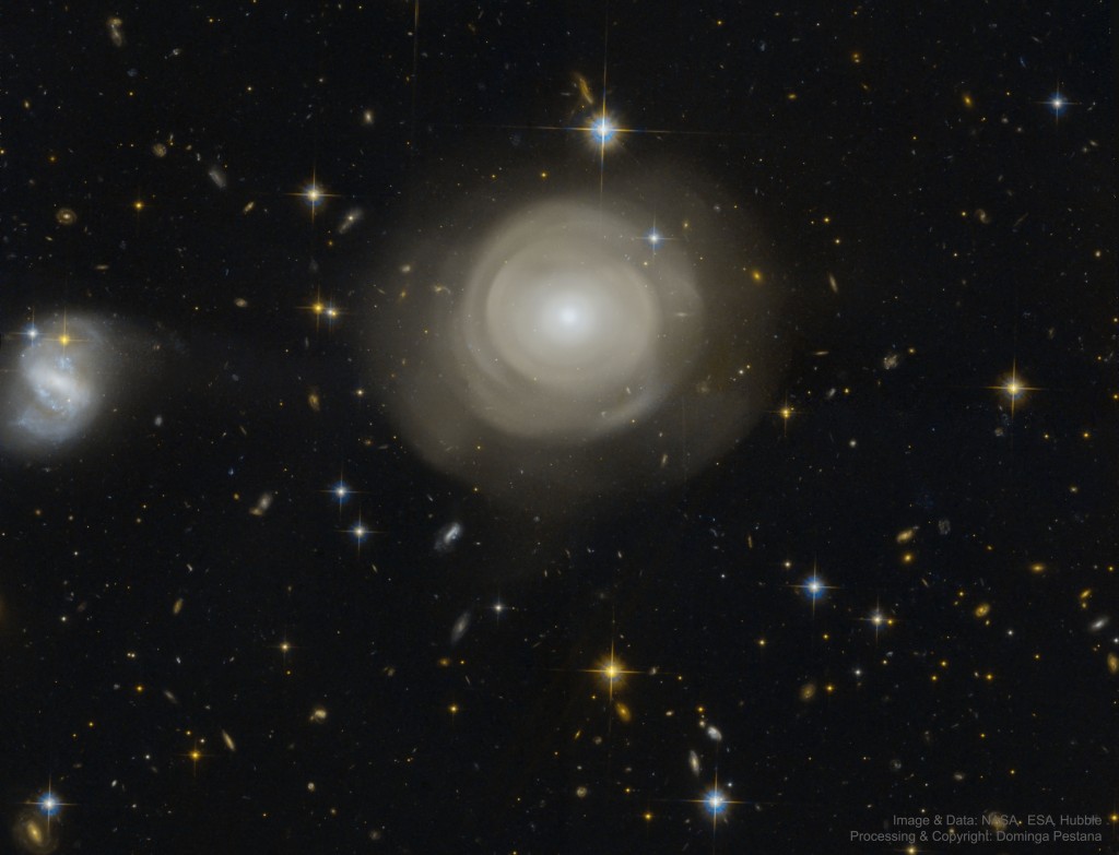 Galaktika PGC 42871. Šaltinis: Hubble Legacy Archive, NASA, ESA; Domingo Pestana